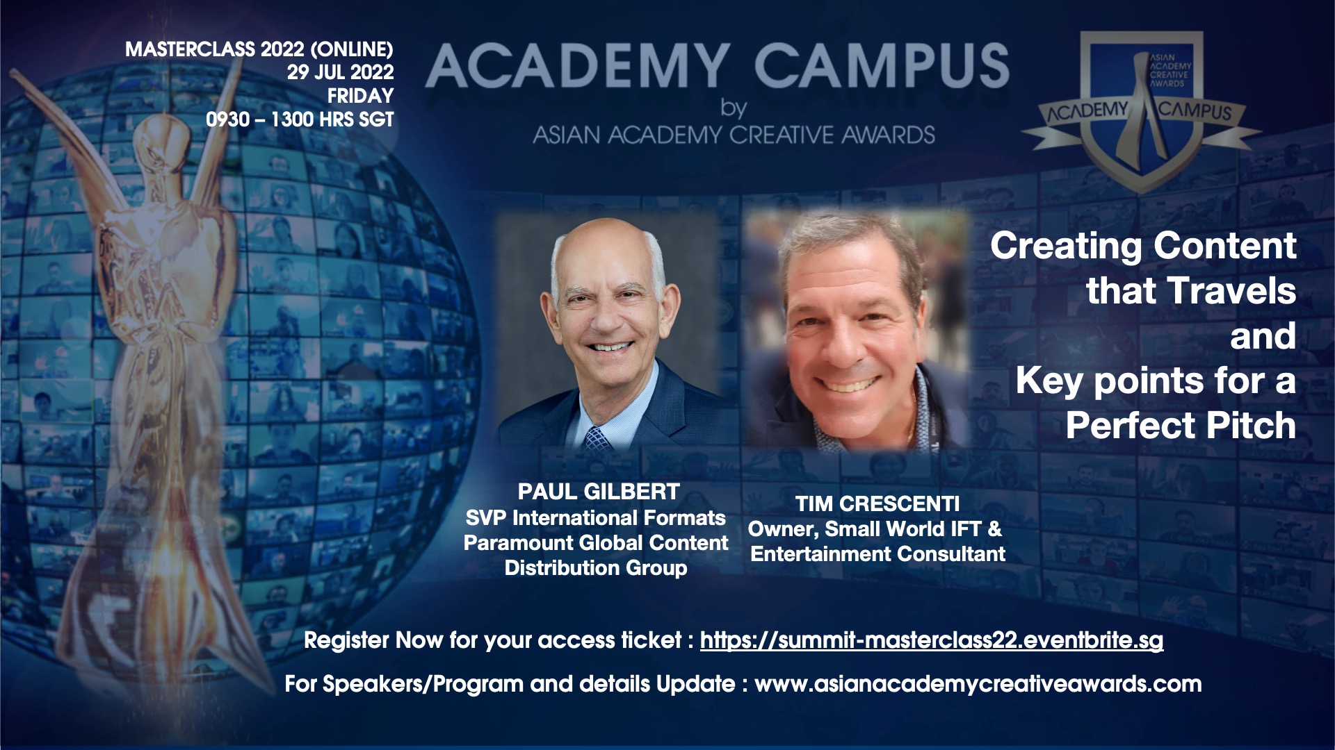 2022 Masterclass Series - Asian Academy Creative Awards